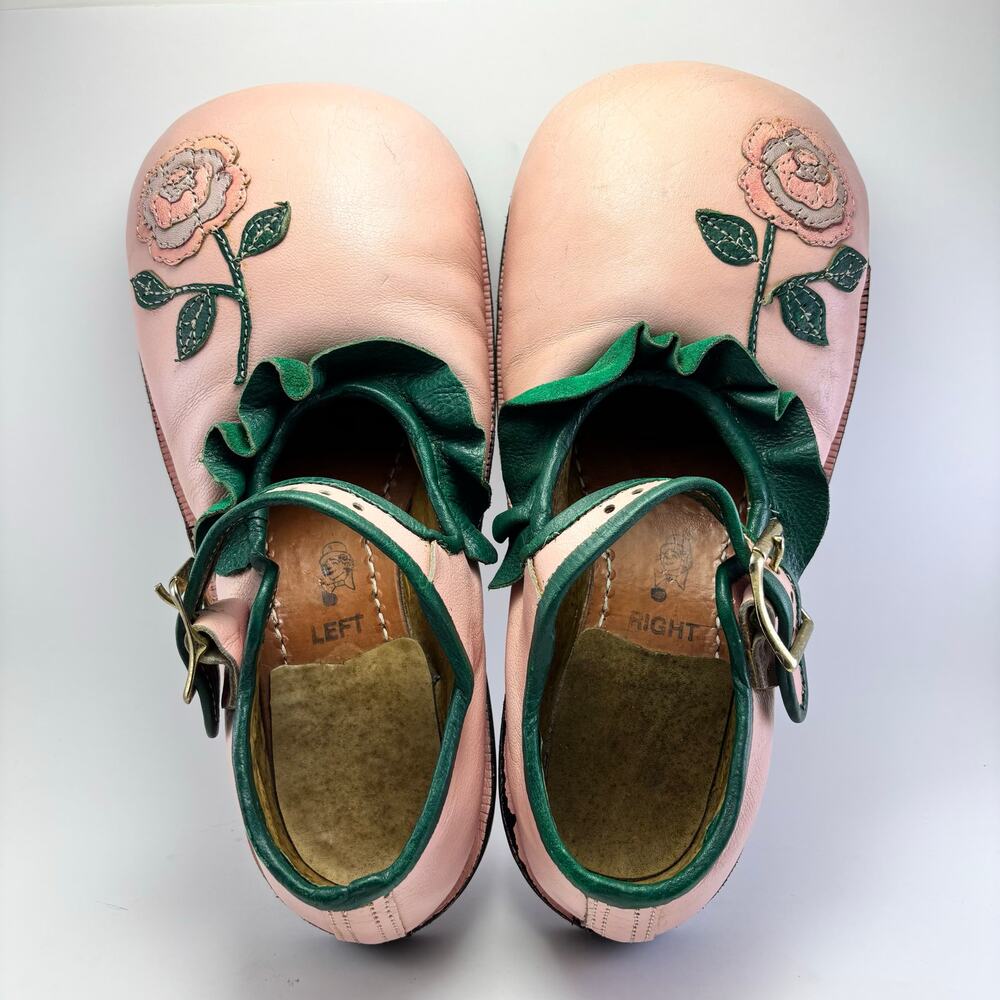 WAYNE & MARTY SCOTT Professional Vintage Custom Womens Pink Clown Shoes Size 7-8 - Picture 5 of 12
